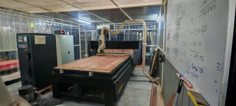CNC milling machine in the in-house workshop